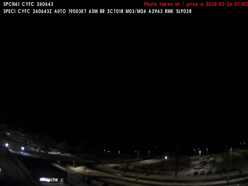 Web Cam image of Fredericton Airport (North)