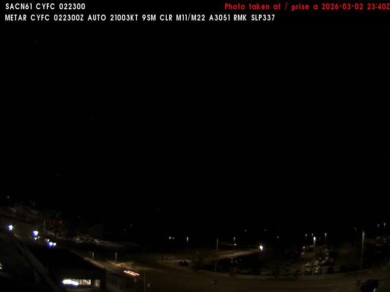 Web Cam image of Fredericton Airport (North)