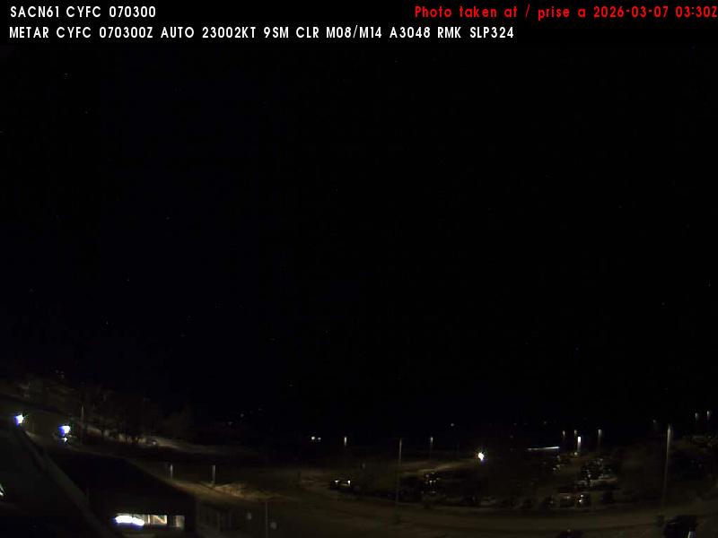 Web Cam image of Fredericton Airport (North)