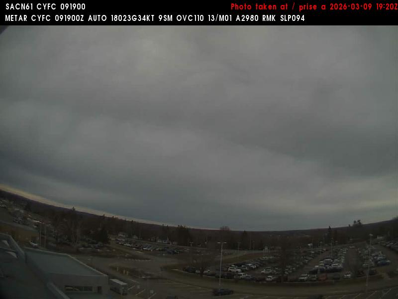 Web Cam image of Fredericton Airport (North)