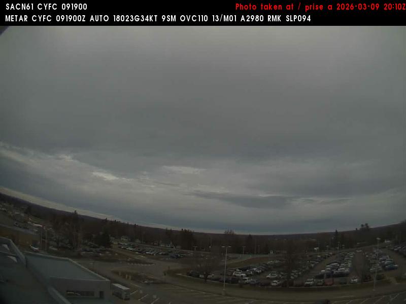Web Cam image of Fredericton Airport (North)