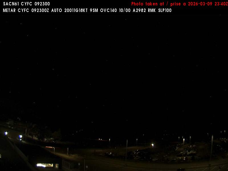 Web Cam image of Fredericton Airport (North)