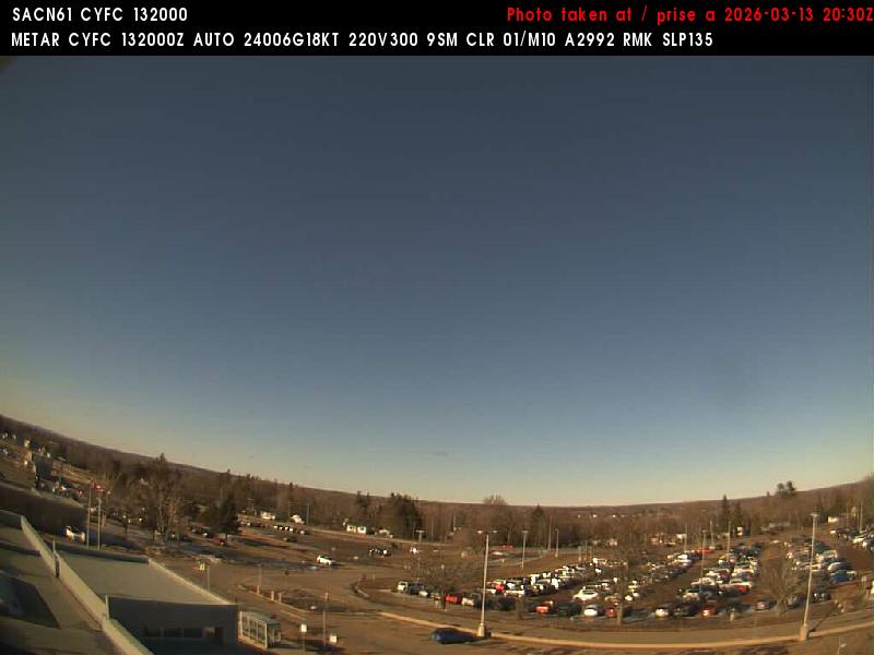Web Cam image of Fredericton Airport (North)