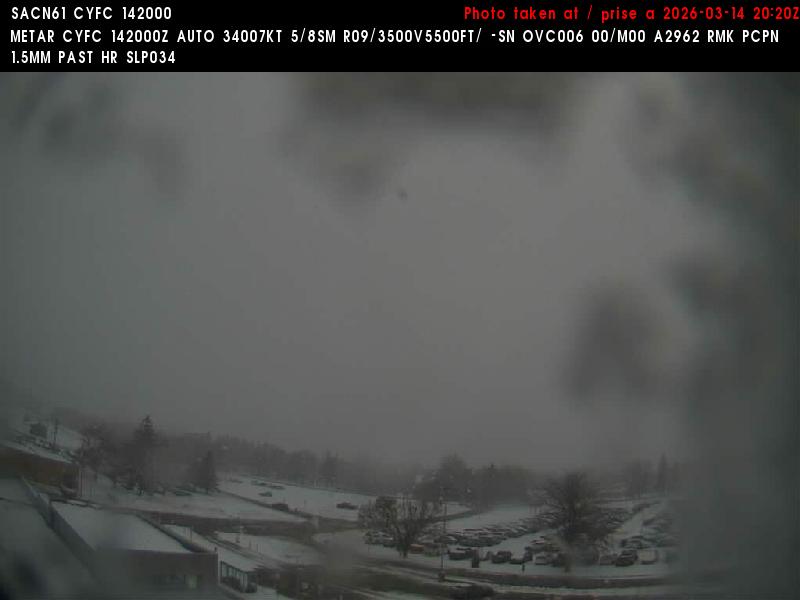 Web Cam image of Fredericton Airport (North)