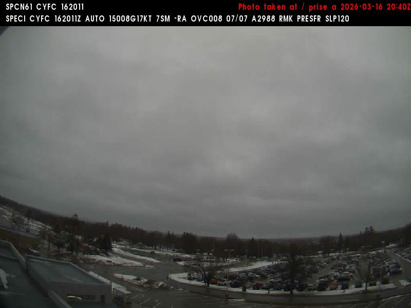 Web Cam image of Fredericton Airport (North)