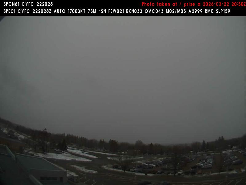 Web Cam image of Fredericton Airport (North)