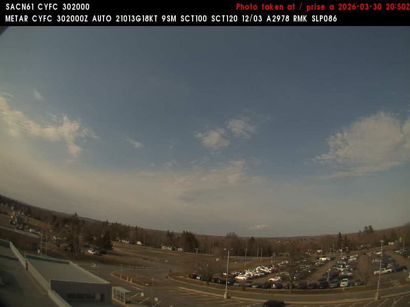 Web Cam image of Fredericton Airport (North)