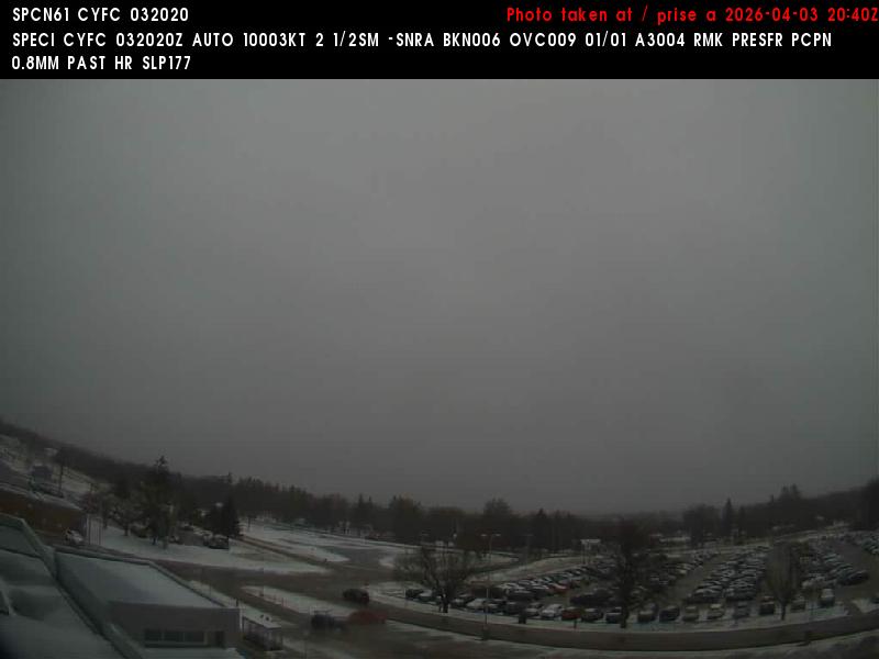 Web Cam image of Fredericton Airport (North)