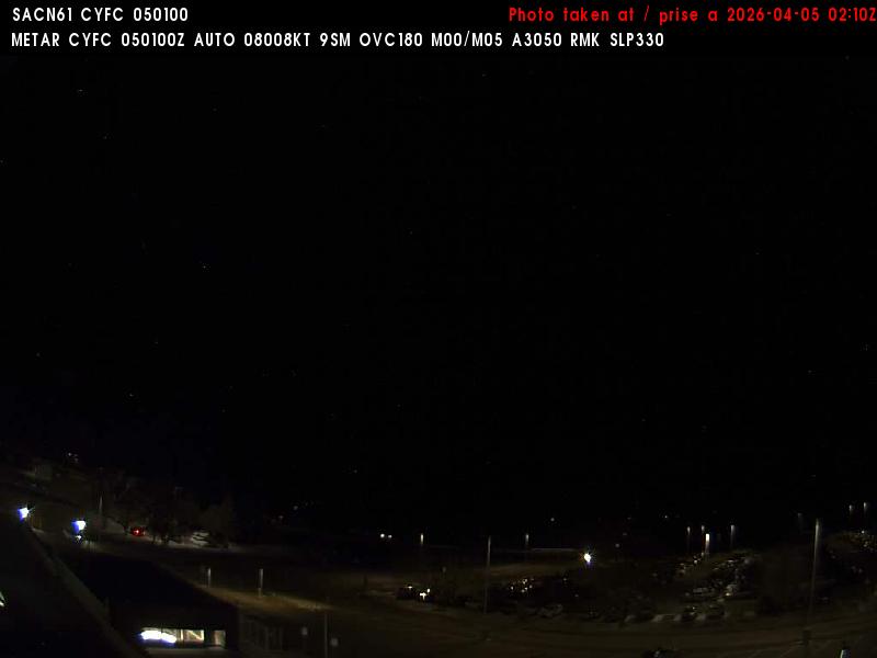 Web Cam image of Fredericton Airport (North)