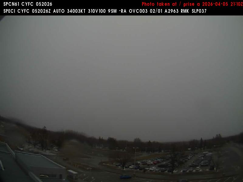 Web Cam image of Fredericton Airport (North)