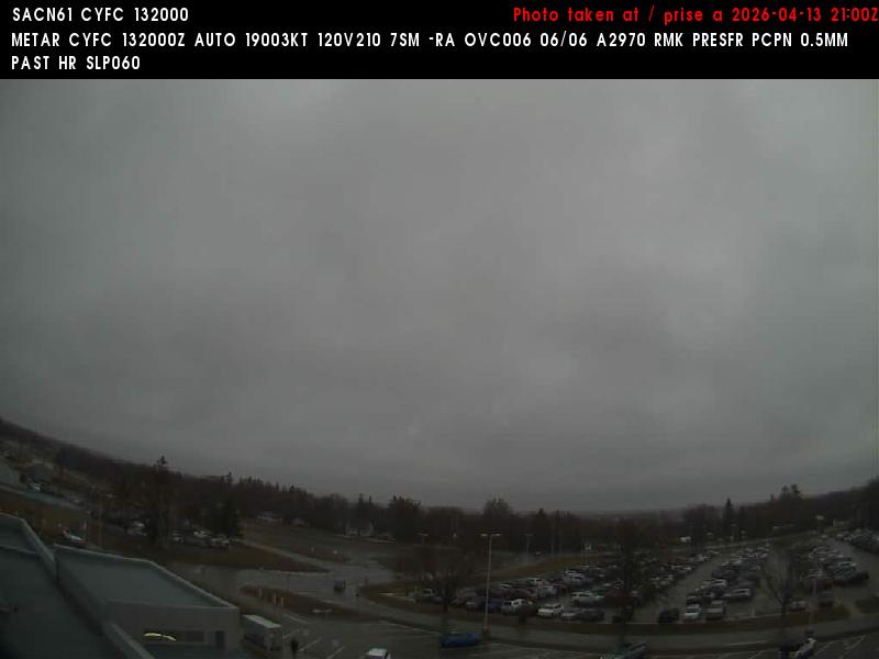 Web Cam image of Fredericton Airport (North)