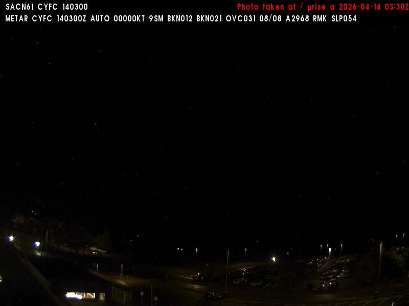 Web Cam image of Fredericton Airport (North)