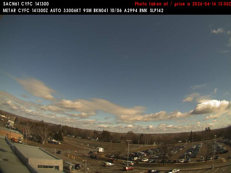 Web Cam image of Fredericton Airport (North)