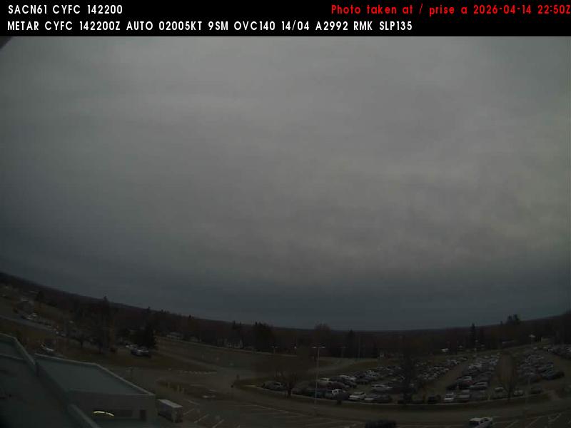Web Cam image of Fredericton Airport (North)