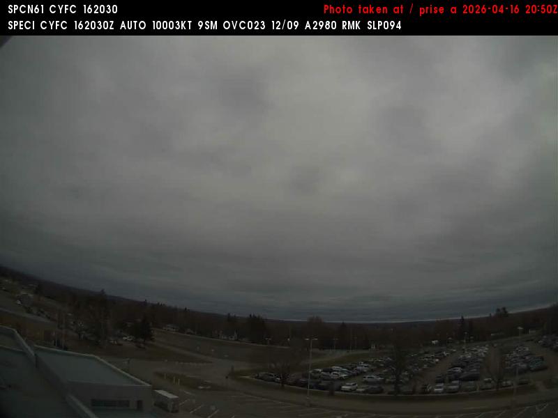 Web Cam image of Fredericton Airport (North)