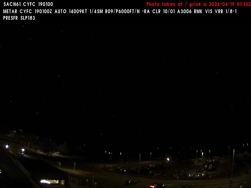 Web Cam image of Fredericton Airport (North)