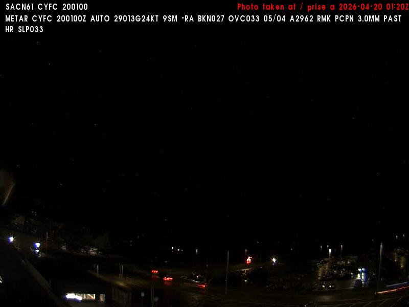 Web Cam image of Fredericton Airport (North)