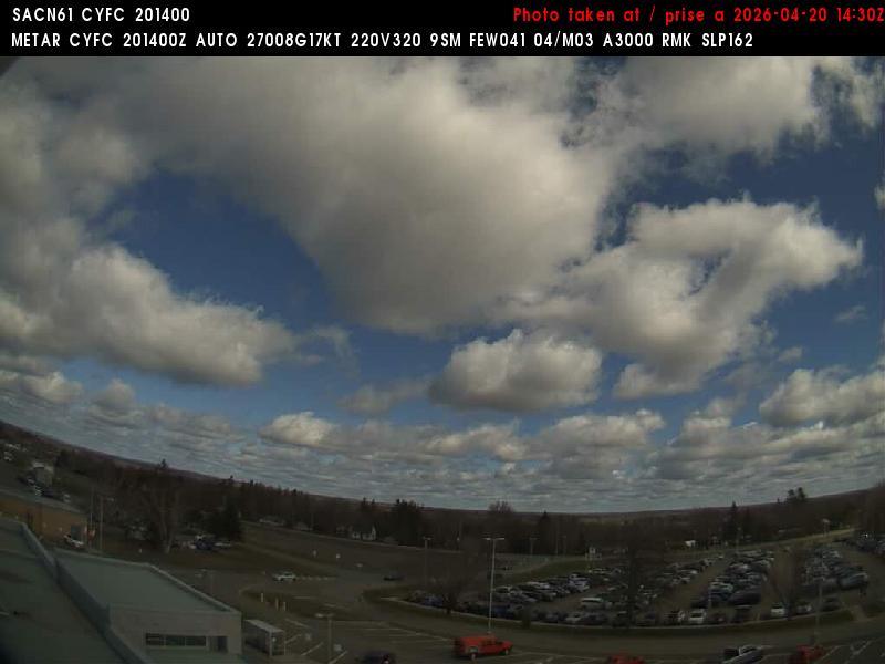 Web Cam image of Fredericton Airport (North)