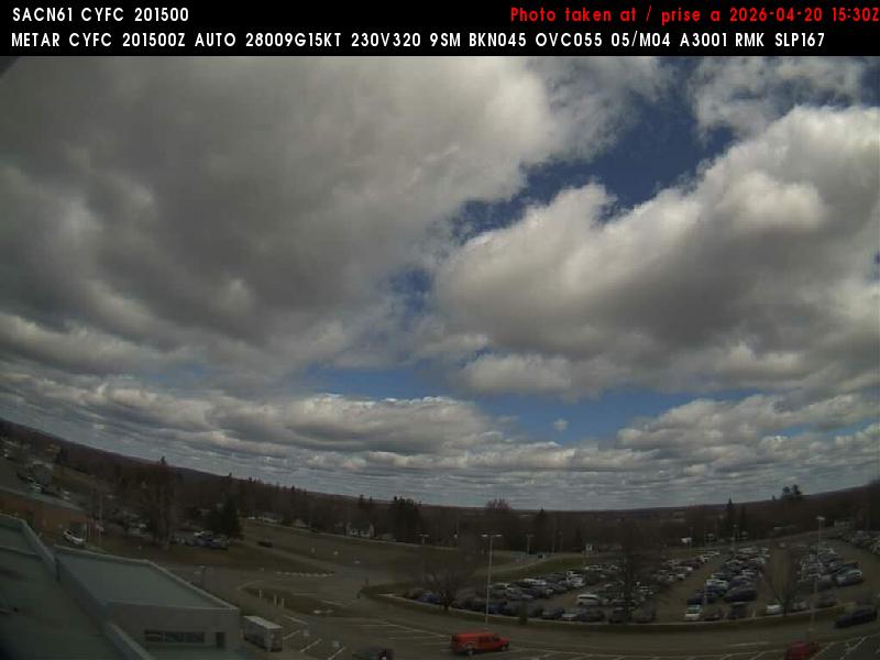 Web Cam image of Fredericton Airport (North)