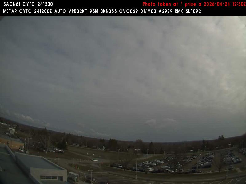 Web Cam image of Fredericton Airport (North)
