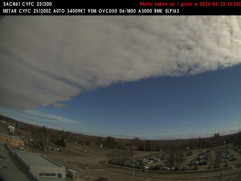Web Cam image of Fredericton Airport (North)