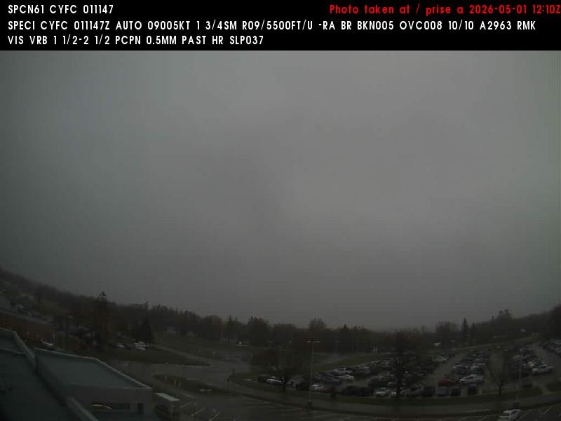 Web Cam image of Fredericton Airport (North)