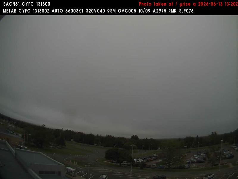 Web Cam image of Fredericton Airport (North)