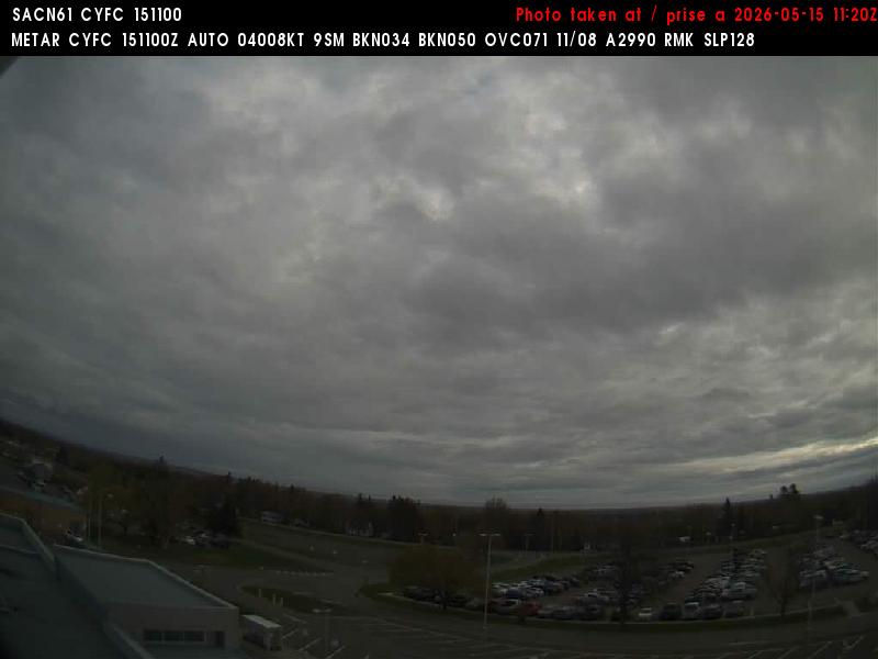 Web Cam image of Fredericton Airport (North)