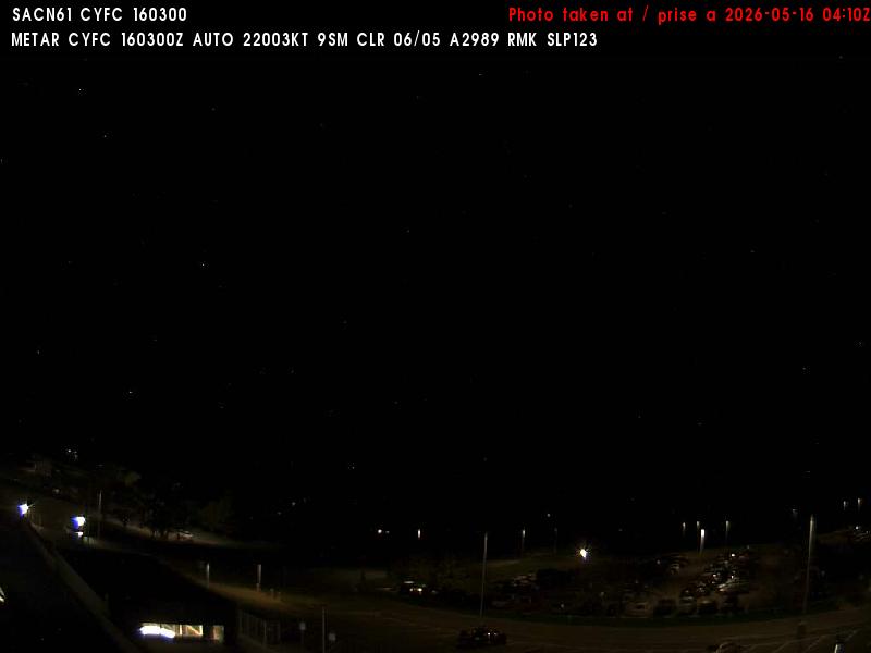 Web Cam image of Fredericton Airport (North)