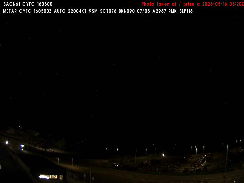 Web Cam image of Fredericton Airport (North)
