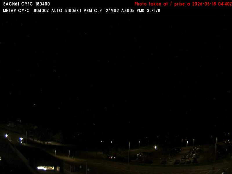 Web Cam image of Fredericton Airport (North)