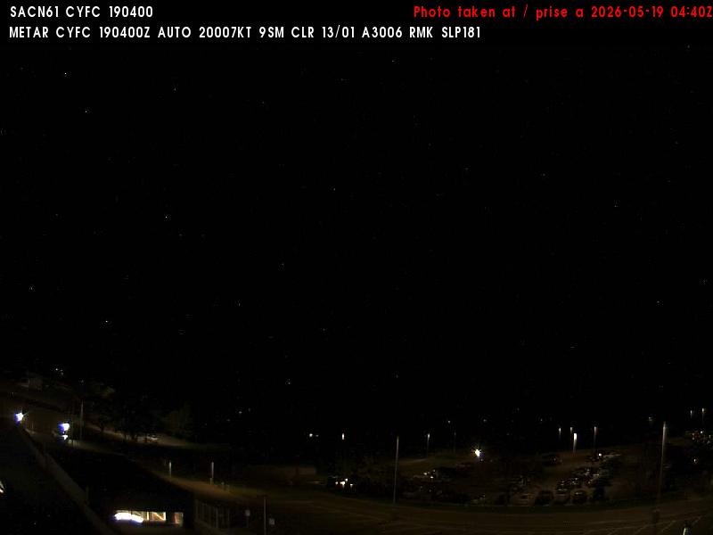 Web Cam image of Fredericton Airport (North)