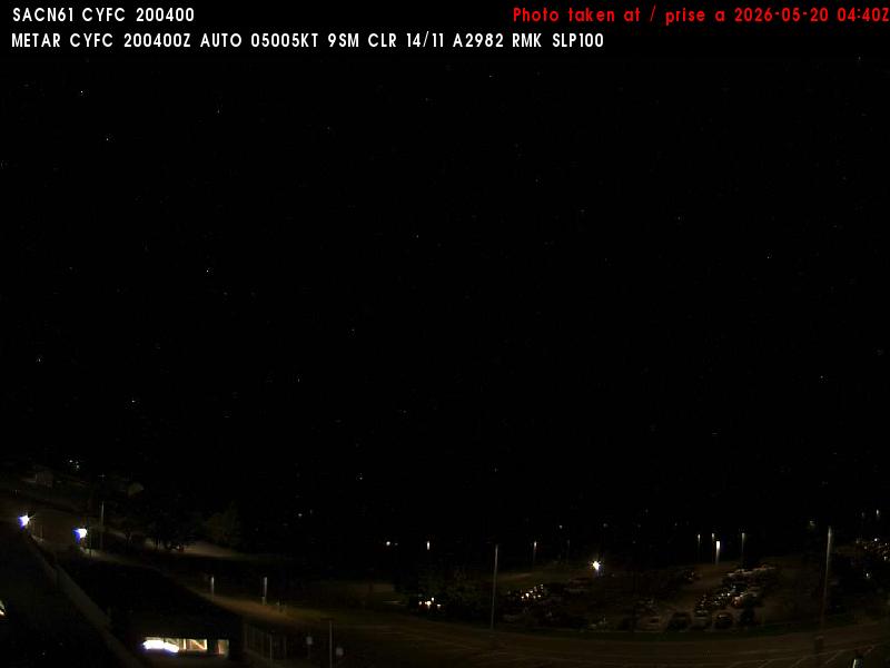 Web Cam image of Fredericton Airport (North)