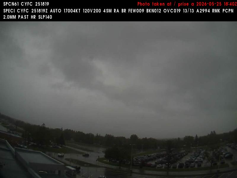 Web Cam image of Fredericton Airport (North)
