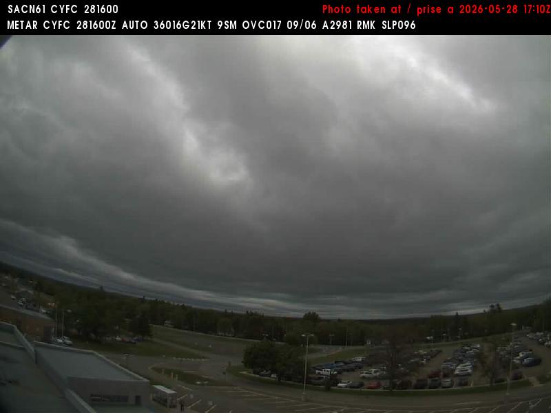Web Cam image of Fredericton Airport (North)