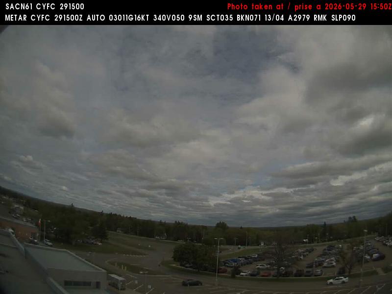 Web Cam image of Fredericton Airport (North)