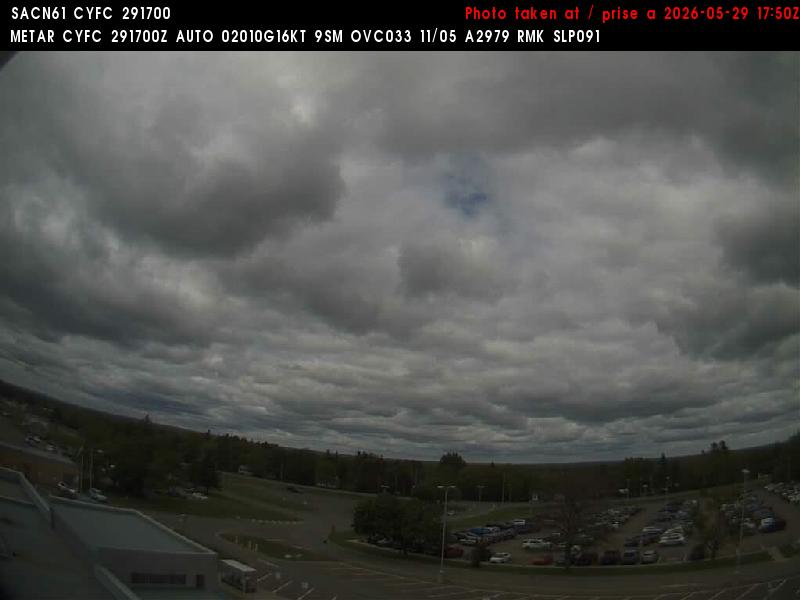 Web Cam image of Fredericton Airport (North)