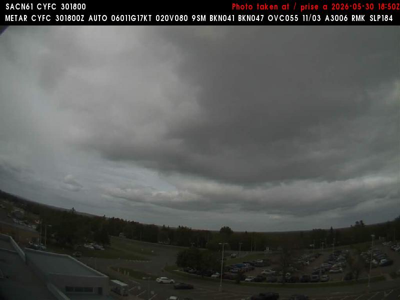 Web Cam image of Fredericton Airport (North)
