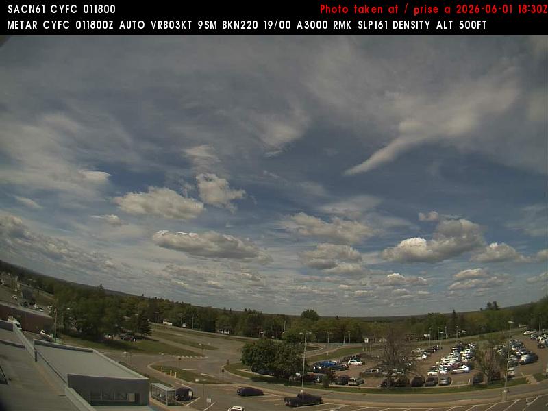 Web Cam image of Fredericton Airport (North)