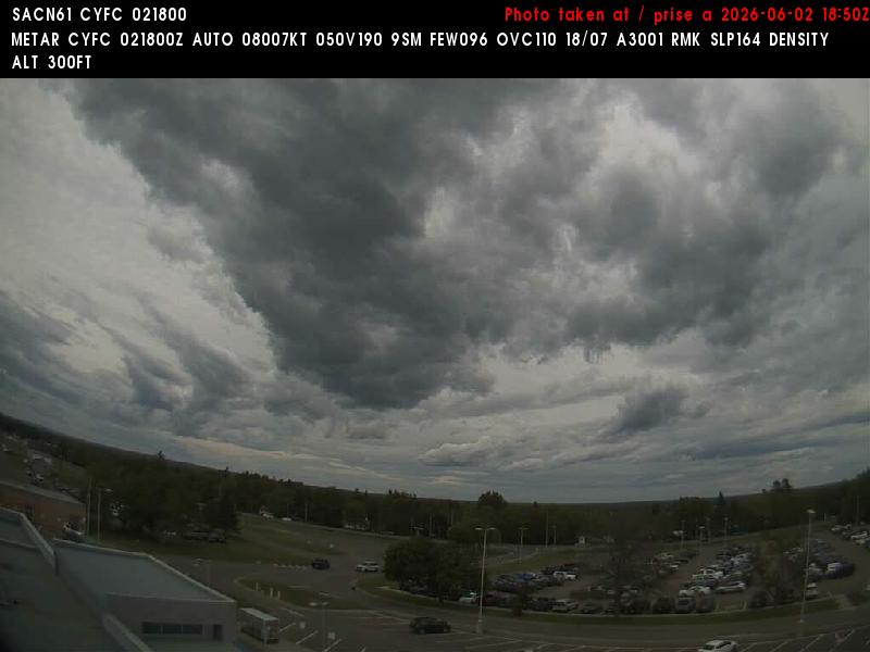 Web Cam image of Fredericton Airport (North)