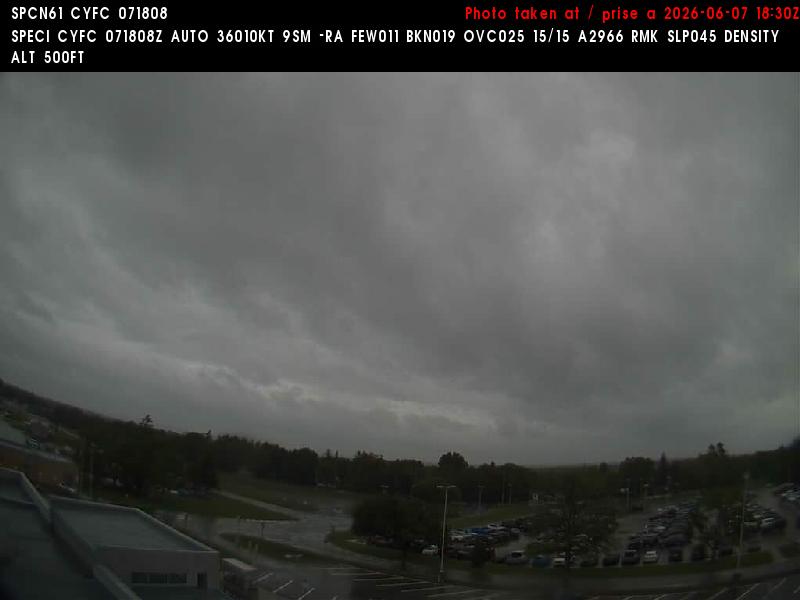 Web Cam image of Fredericton Airport (North)