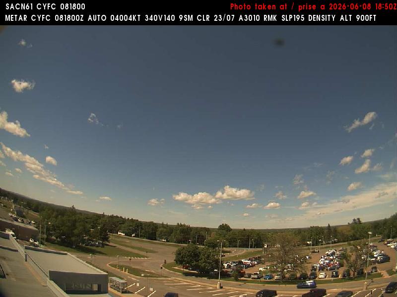 Web Cam image of Fredericton Airport (North)