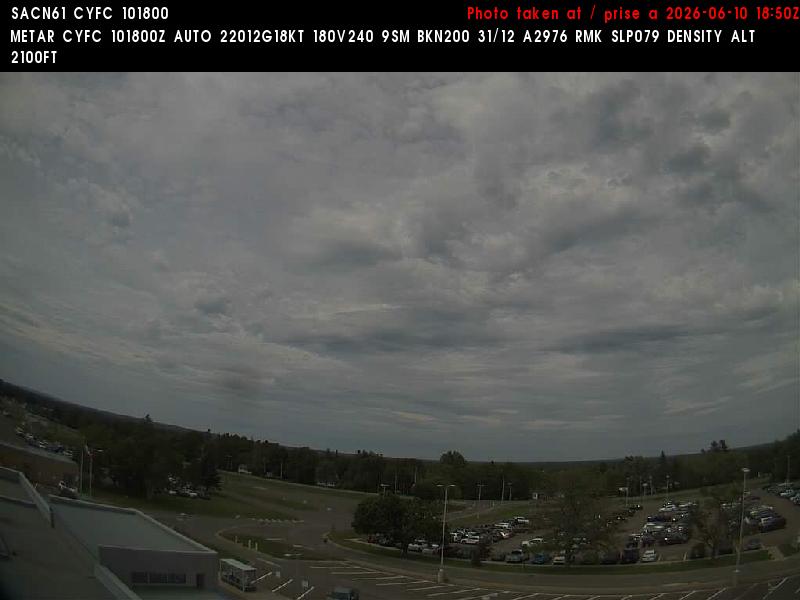 Web Cam image of Fredericton Airport (North)