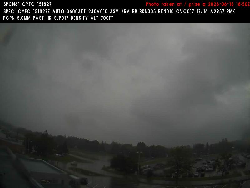 Web Cam image of Fredericton Airport (North)