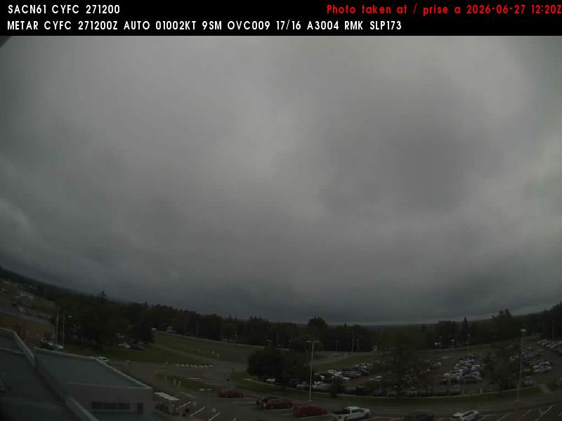 Web Cam image of Fredericton Airport (North)