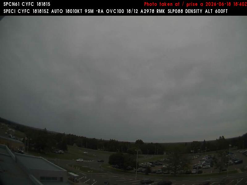 Web Cam image of Fredericton Airport (North)
