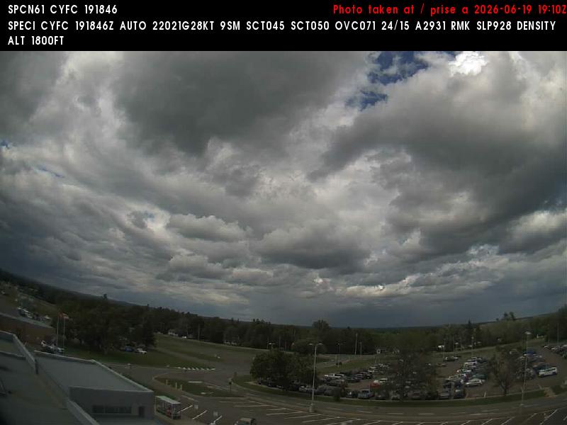 Web Cam image of Fredericton Airport (North)