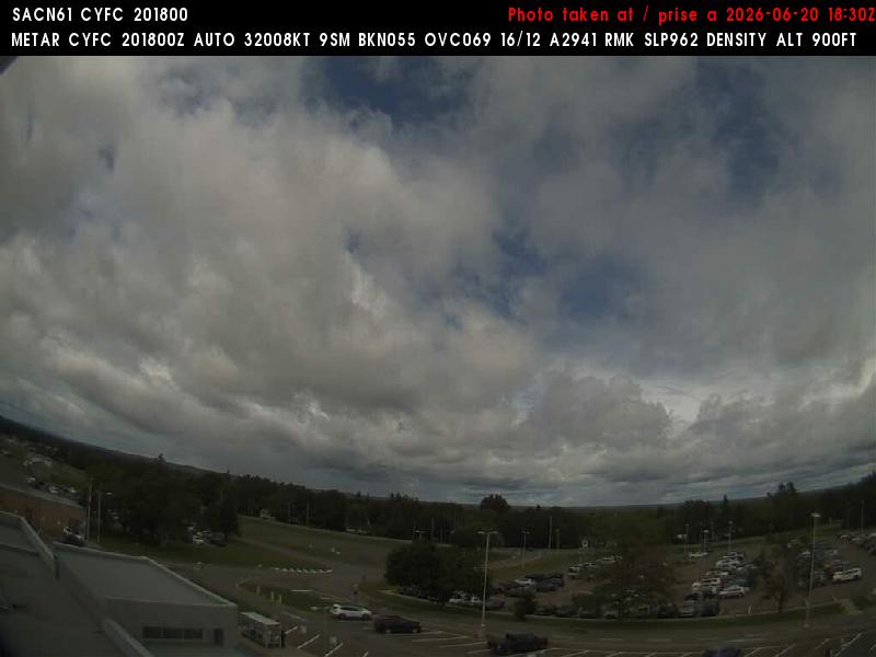 Web Cam image of Fredericton Airport (North)