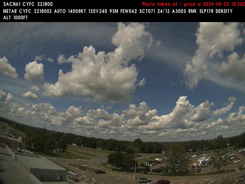 Web Cam image of Fredericton Airport (North)