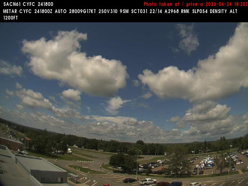 Web Cam image of Fredericton Airport (North)